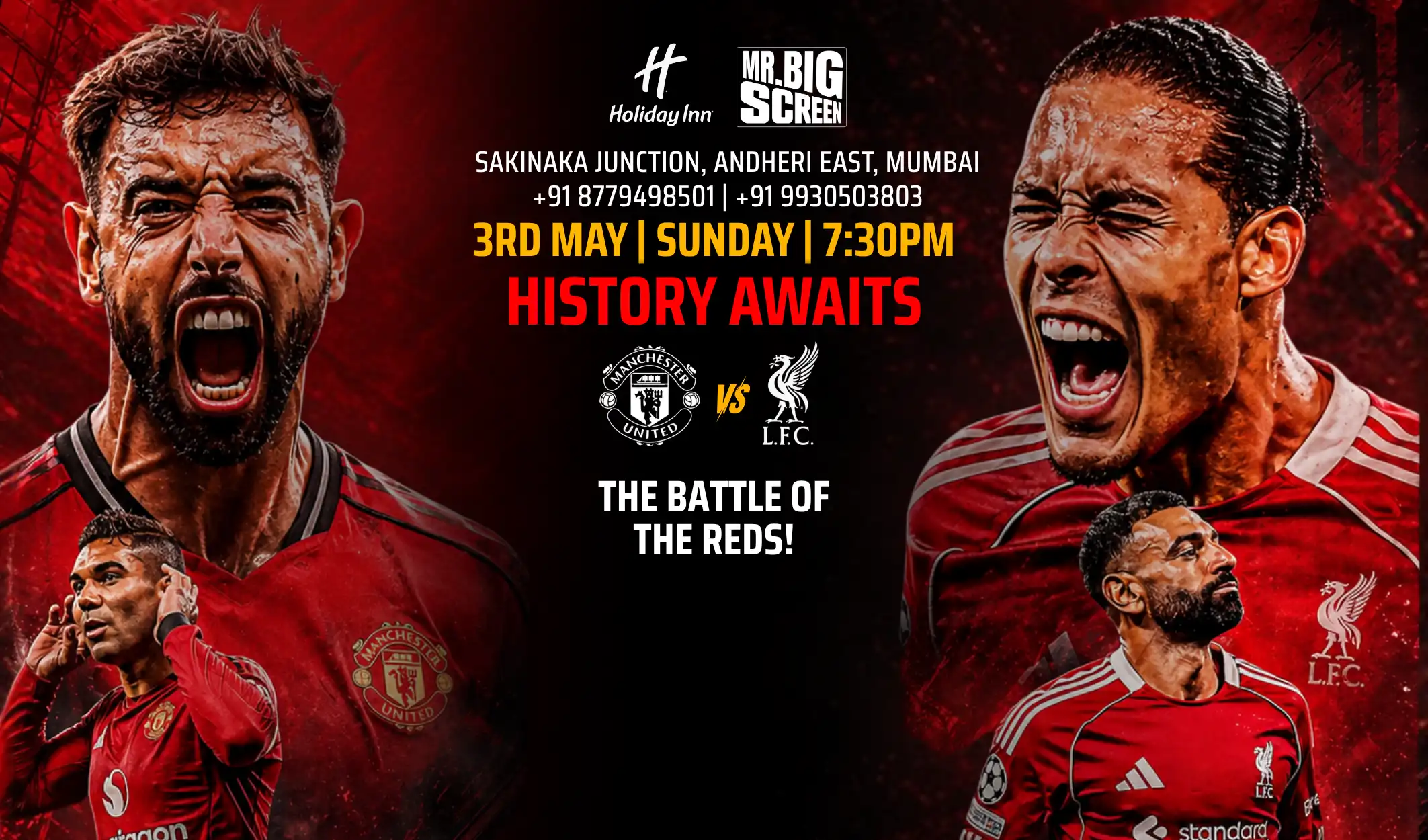 Premier League Screening- Manchester United Vs Liverpool, Andheri E